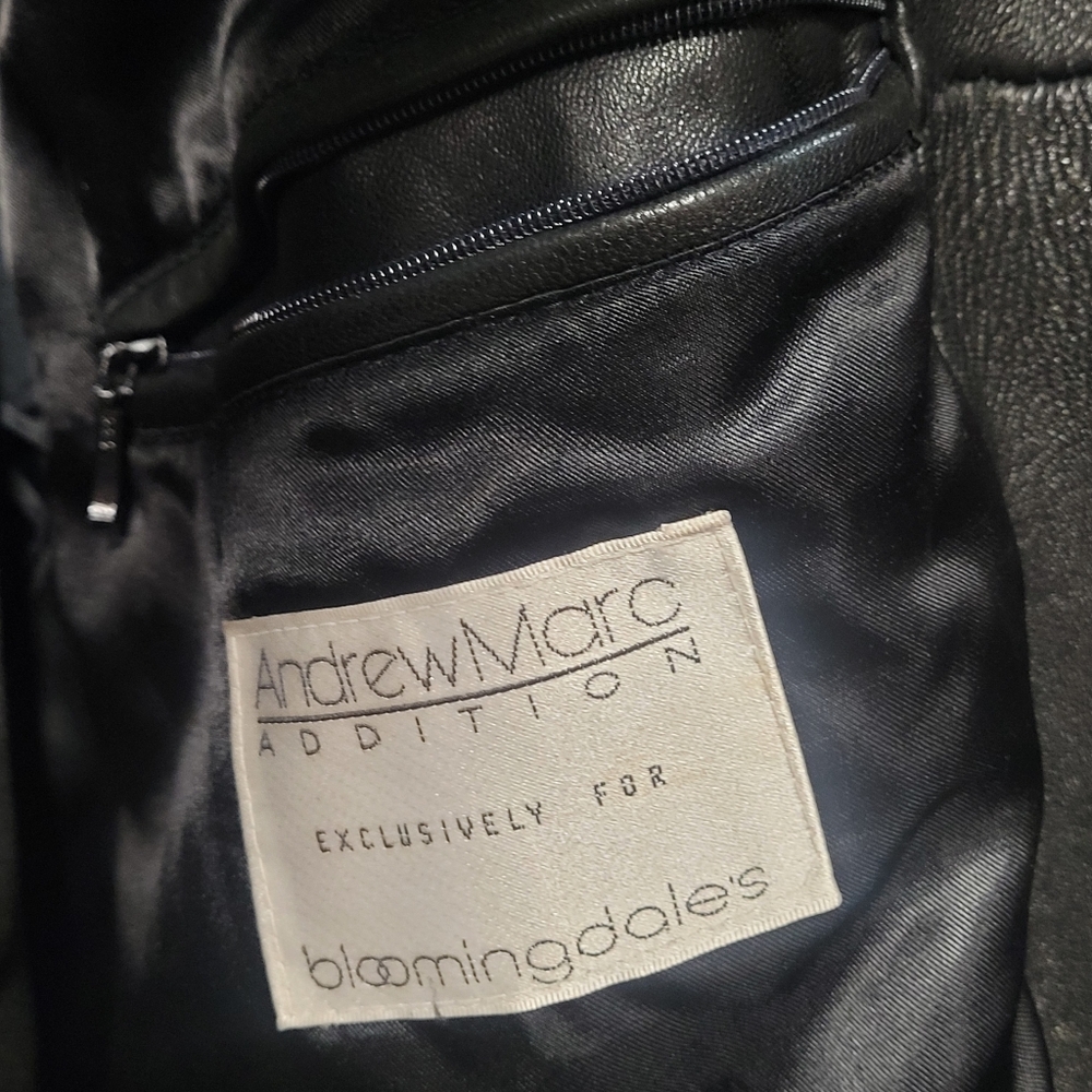 Andrew Marc Vintage Men's Black Leather Jacket - Picture 3 of 10